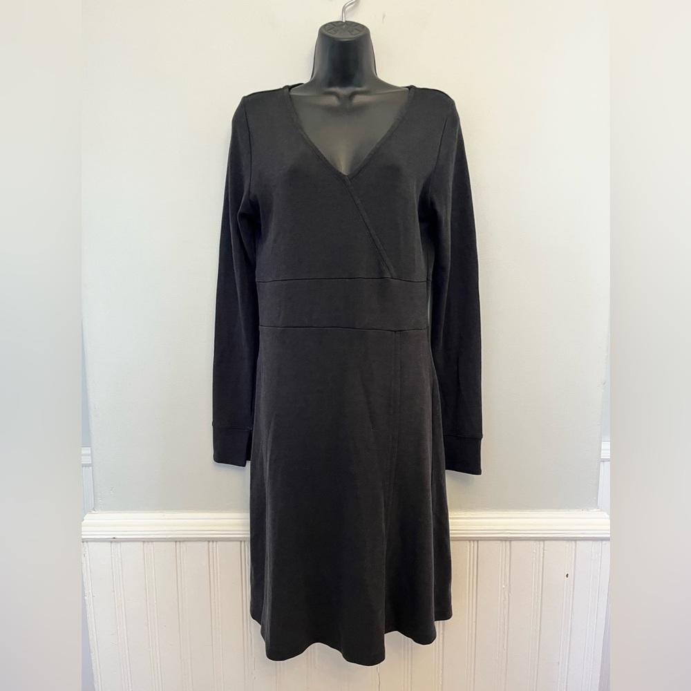 Toad&Co Mock Wrap Front Midi Dress, Size Medium